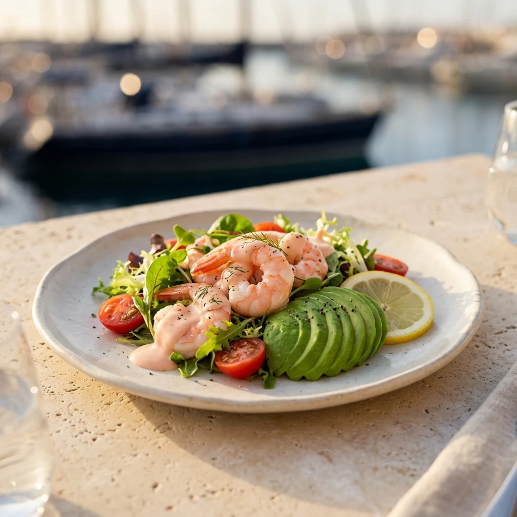 Salade avocat crevette