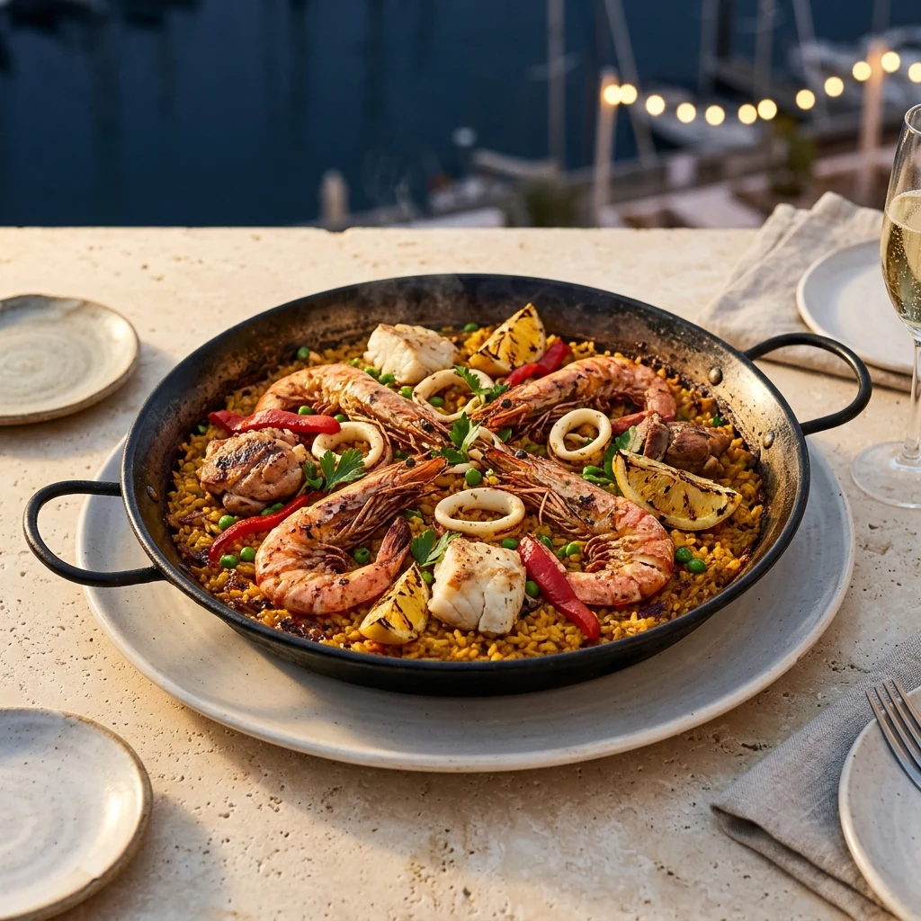 Paella mixte