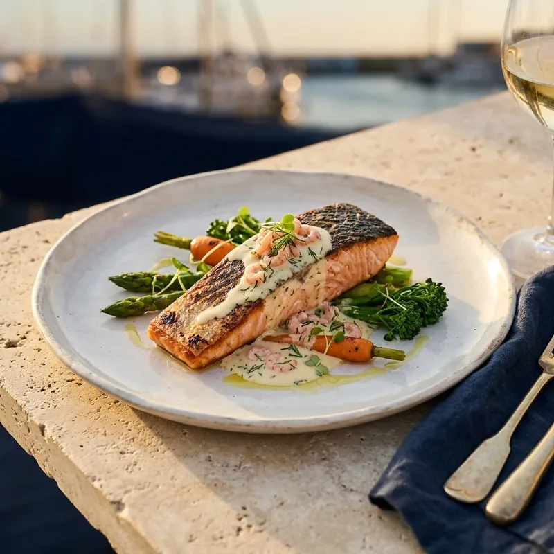 Pavé de saumon grillé